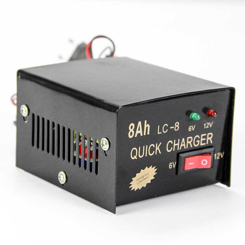 汽车电瓶充电器摩托车全自动大功率充满自停蓄电池充电机厂家供应产品图