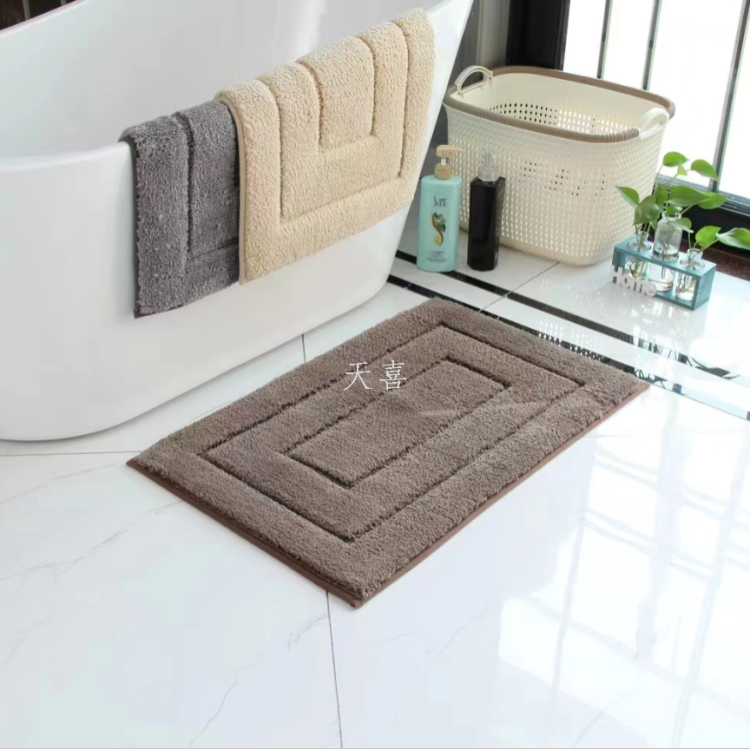 Super soft bathroom anti-slip absorbent door mat, bedroom foyer entrance mat details Picture