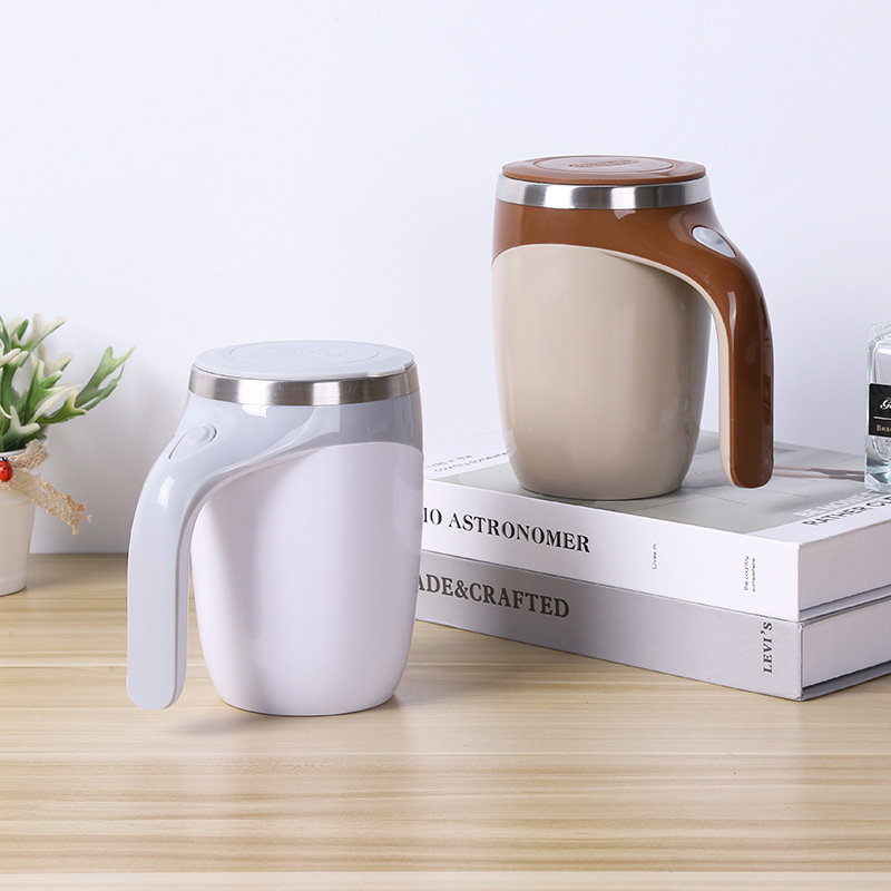 Amazon cross-border mixing cup, fully automatic mixing cup, portable and lazy rotating electric stainless steel cup details Picture