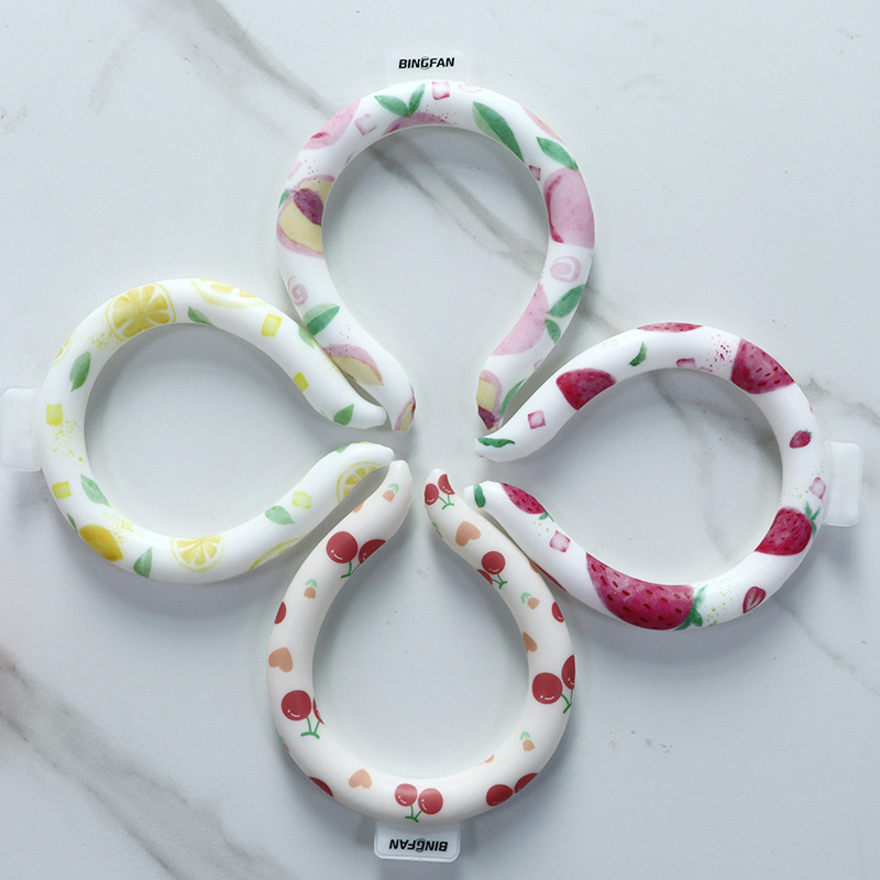 跨境热卖冰圈夏季日本降温神器卡通驱蚊冰项圈 26度冰感项圈