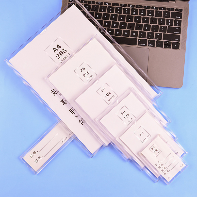 Factory wholesale double-layer A4, A5, A3 job cards, position plates, transparent acrylic photo walls, publicity boards, and nameplates details Picture