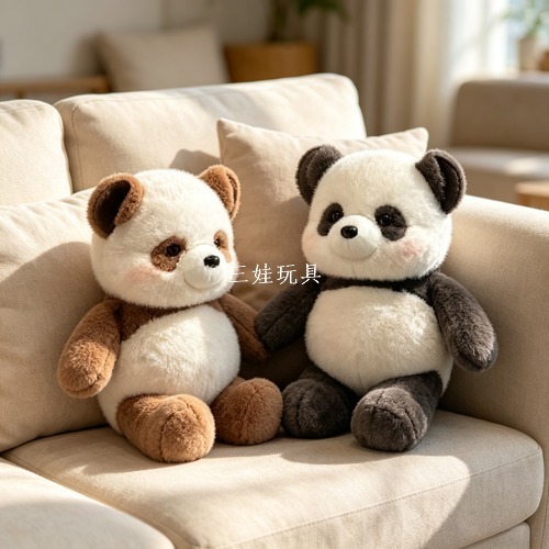 Running panda vaca peluche running running panda ternera muñeca boneco pacificador muñeca cojín web bebé Item Picture