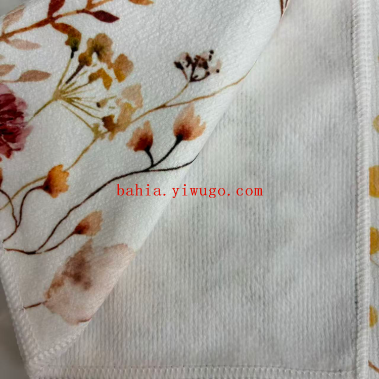 百洁布/洗碗布/洗碗巾棉/抹布/抹布毛巾白底实物图