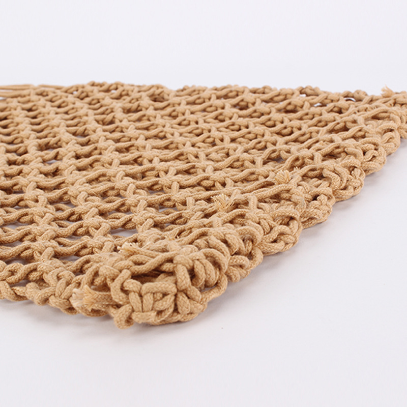 Korean InS-style hollowed-out net bag, summer laid-back vacation style fishing net bag, cotton thread woven bag, beach bag, single-shoulder bag. Box size: 57*45*58, 90 pieces Specification image
