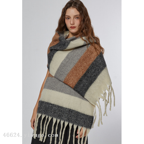 Cross-border scarf wholesale e-commerce live streaming supply chain New 88 thick beard series horizontal thick beard Item Picture