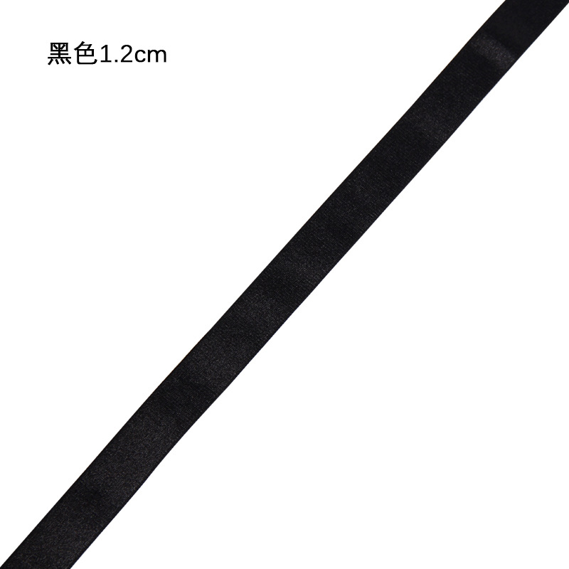 Black and white polyester matte smooth shoulder straps, beautiful back clothing accessories, waist and head ornaments, elastic bands, children's clothes, multi-purpose details Picture