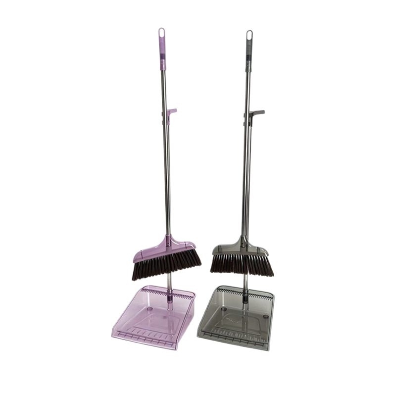 Broom and dustpan combination, thickened acrylic bathroom broom, household soft-bristled cleaning broom with no blind spots, four-in-one Application Scenario