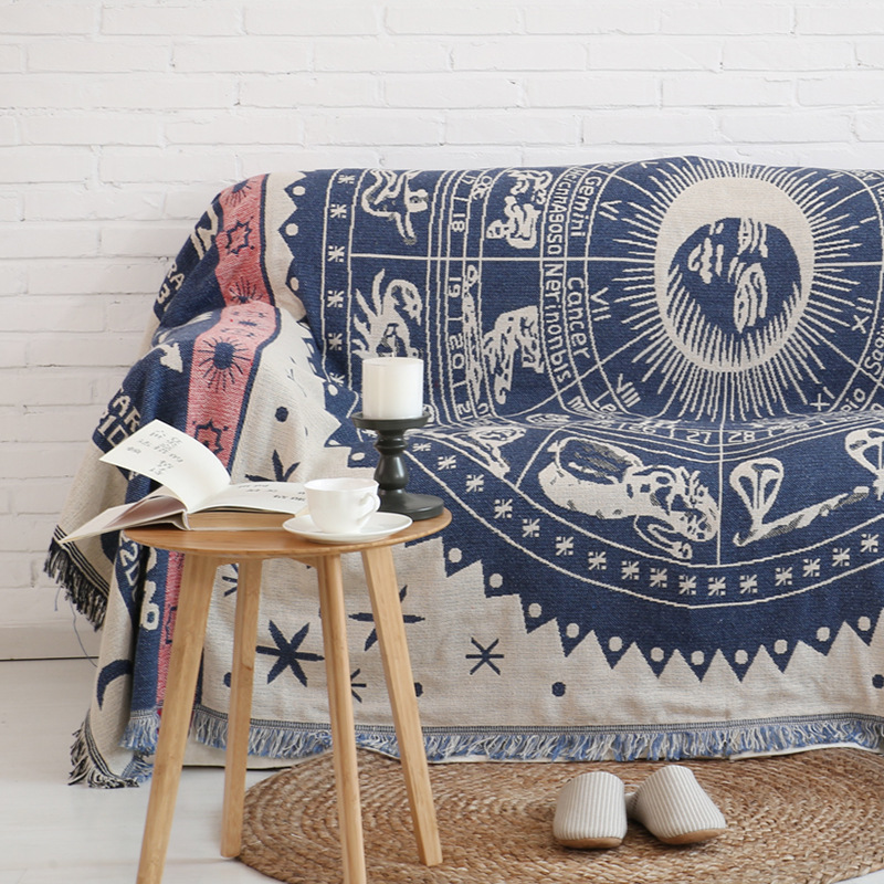 【 Elsie 】 Sofa blanket, sofa towel, wholesale for export, European-style blanket, fabric, warm sofa cushion, sofa cover details Picture