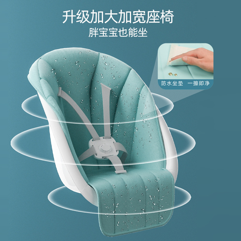 批发宝宝餐椅可折叠家用婴儿学坐餐桌椅儿童吃饭椅子收纳可调档产品图