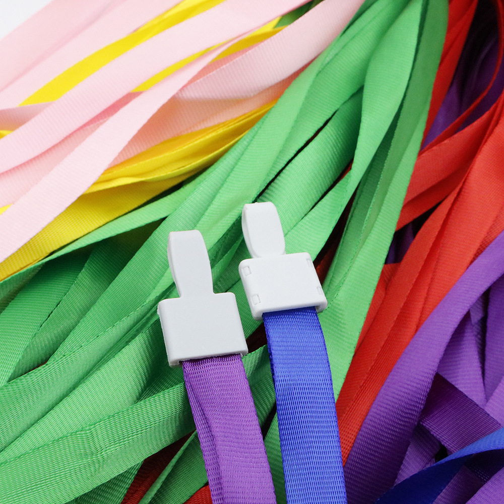 Color del arco iris crest poliéster cinta de color con hebilla de cinta