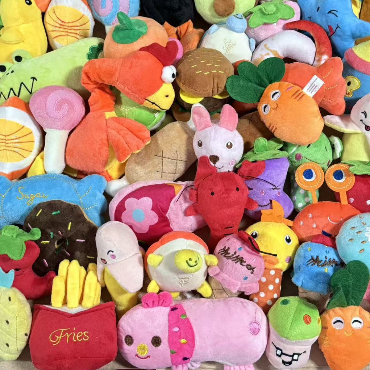 马年吉祥物彩色毛绒娃娃玩偶毛绒挂件可爱玩具