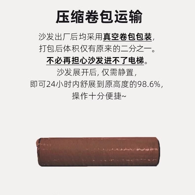 Export compressed fabric one-piece sofa bed, cross-border small-sized apartment, cross-border compressed vacuum disassembly and washing folding lazy sofa