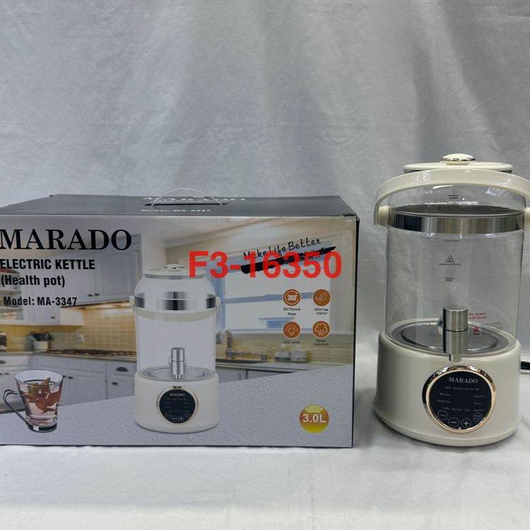 MA-3347 电热水壶家用玻璃电热烧水壶自动断电大容量开水壶家用便携大容量源头工厂