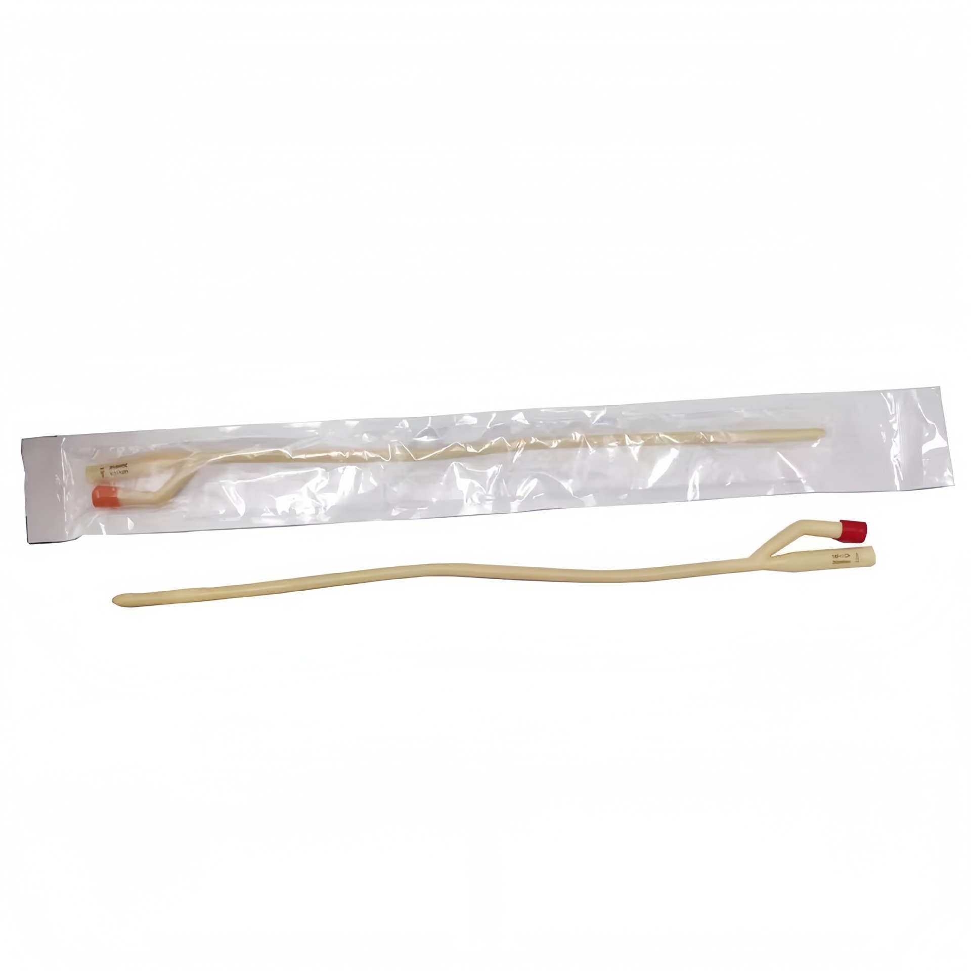 Disposable double-chamber and triple-chamber latex catheter foley catheter pack for export in English packaging Specification image