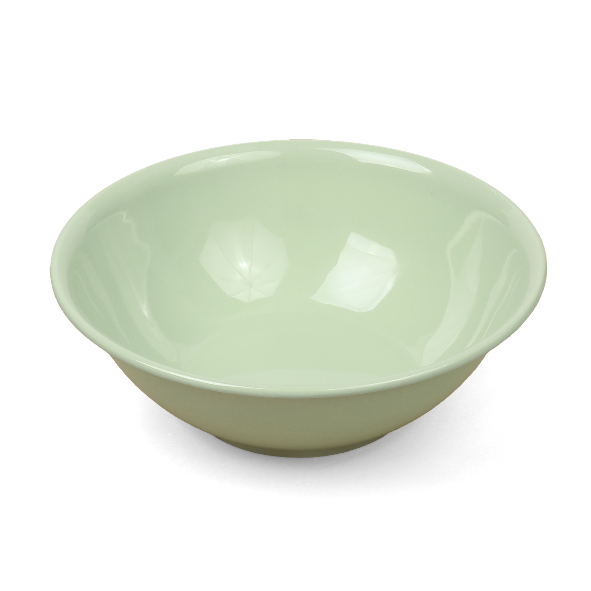 Green round melamine tableware, plastic imitation porcelain plates, melamine plates, buffet commercial bowls and plates Specification drawing