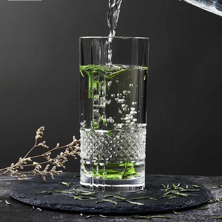 Glass cups, water cups, straight cups, Colin cups, thickened milk tea cups, large beverage cups, milk and juice cups, cocktail cups details Picture