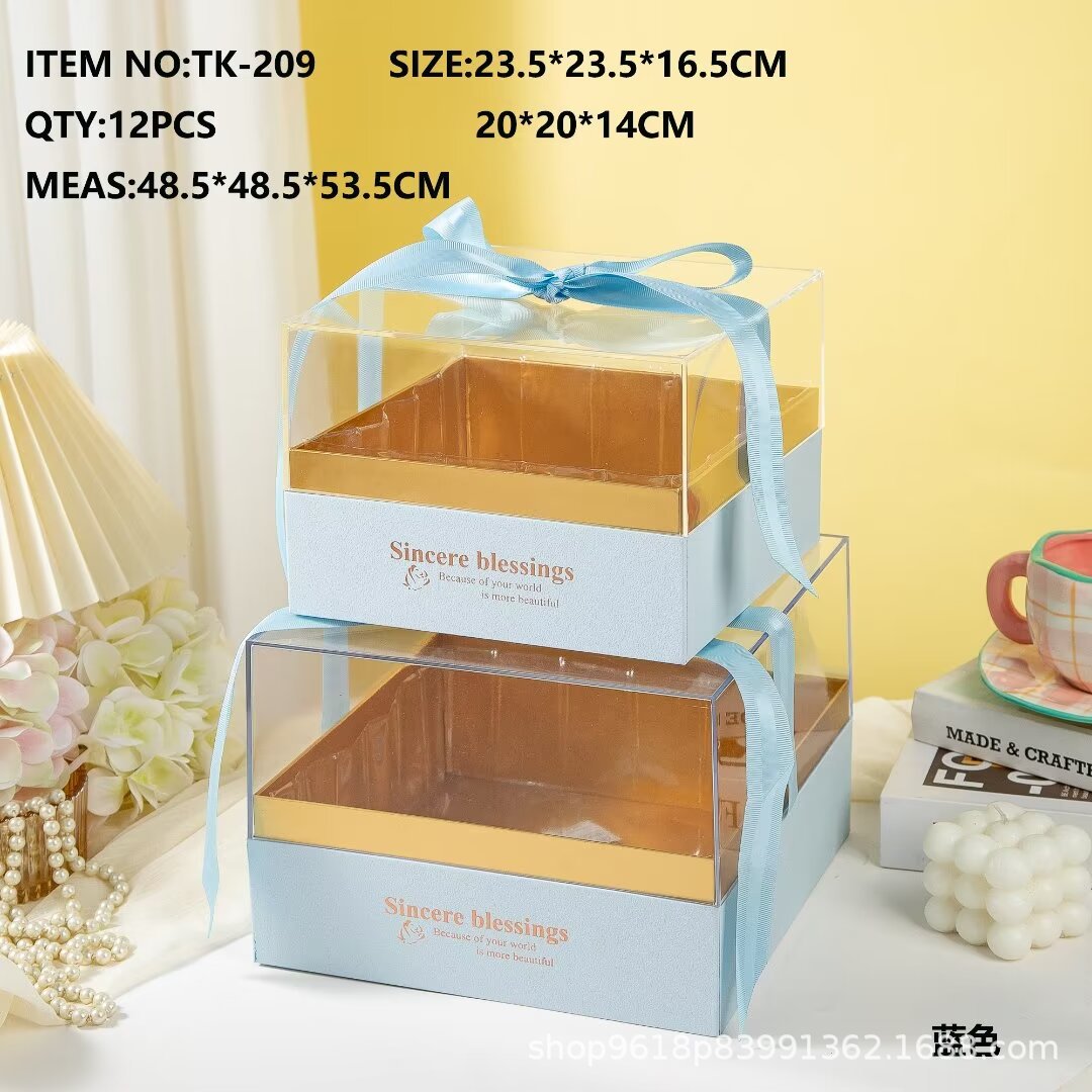 Square acrylic gift boxes, wedding candies, souvenirs, gifts, return gifts, whole piece wholesale gifts Specification image