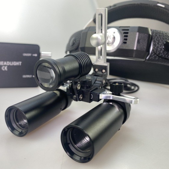 Foreign trade medical headlamps, surgical and dental magnifying glasses 4X5X6X, detachable headlamps with lithium batteries details Picture
