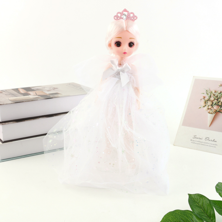 30 cm doll princess set, girl's little Barbie doll, children's girl toy, multi-joint bow dress Item Picture