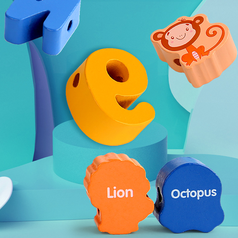 婴幼儿童串珠子穿线绳益智专注力训练积木玩具宝宝1一2岁3男女孩4产品图