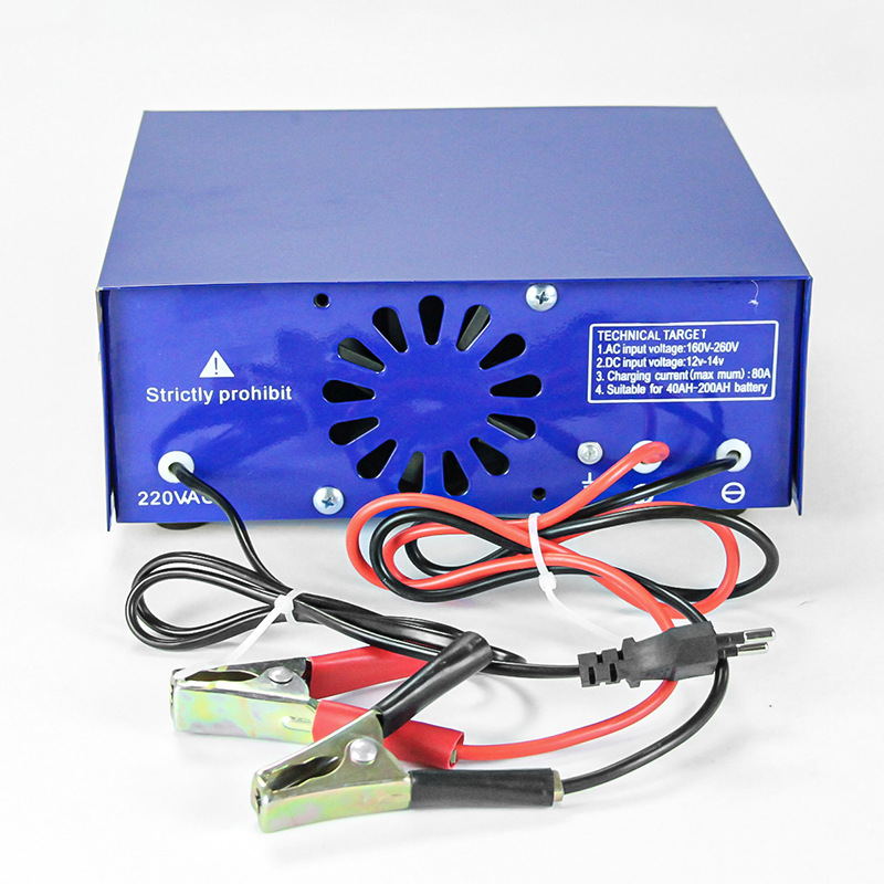 汽车电瓶充电机现货蓄电池充电器大功率纯铜机芯12V24V汽车充电机产品图