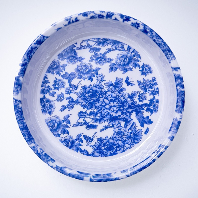 密胺盘子 仿陶瓷青花瓷盘子  彩色盘子大量现货库存低价处理