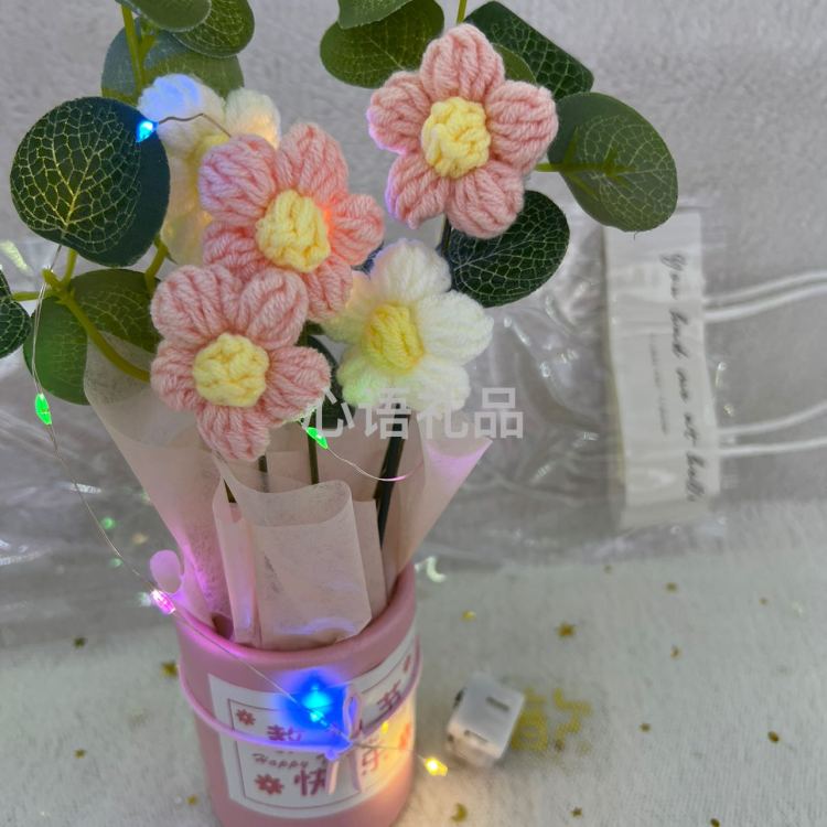 教师节礼物，火爆款针织花产品图