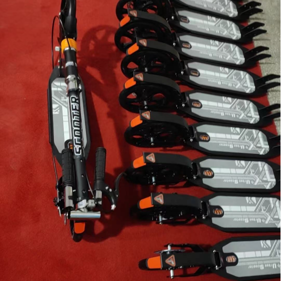 成人滑板车儿童青少年两大轮折叠双减震碟刹