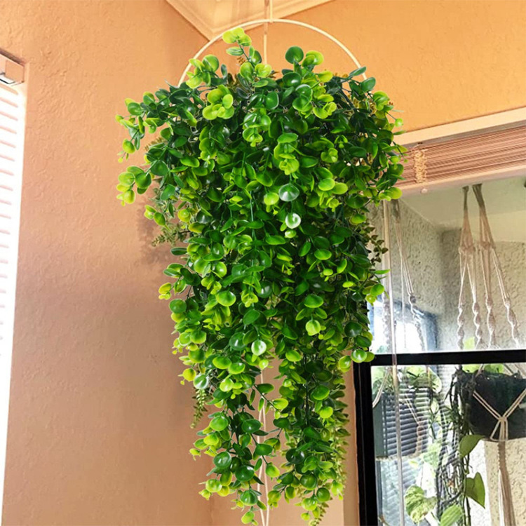 Wholesale simulation bunches, wall-hung vines, green plants, ferns, artificial green plants, vine hanging baskets, vases, decorative green plants Application Scenario
