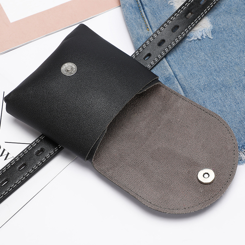 Non-perforated belt, simple and versatile Korean style for women, waist belt, women's small waist bag, cool ins retro with skirt and coat wholesale Specification image