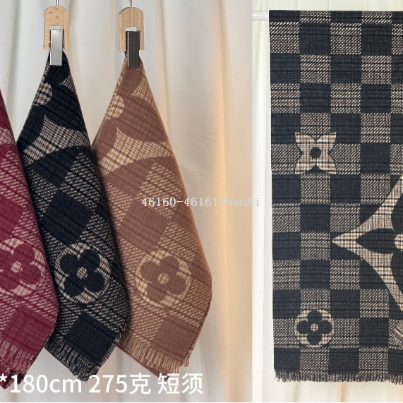 New order style cross-border wholesale scarves, e-commerce live streaming, double-sided checkered supplier supply details Picture