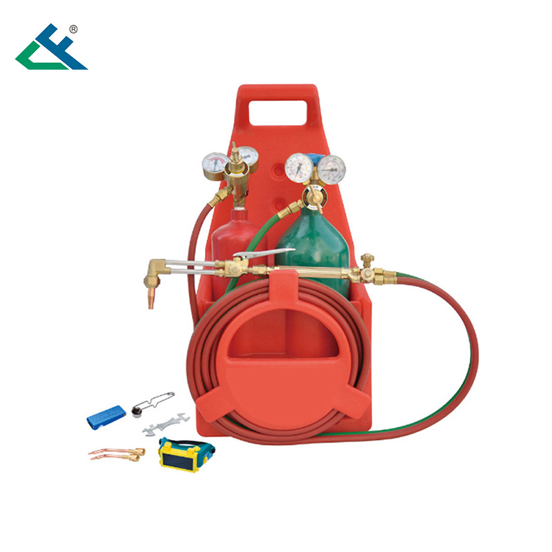 Welding and cutting set, multi-purpose welding oxygen meter, acetylene meter, welding kit, American standard welding tool set for export details Picture