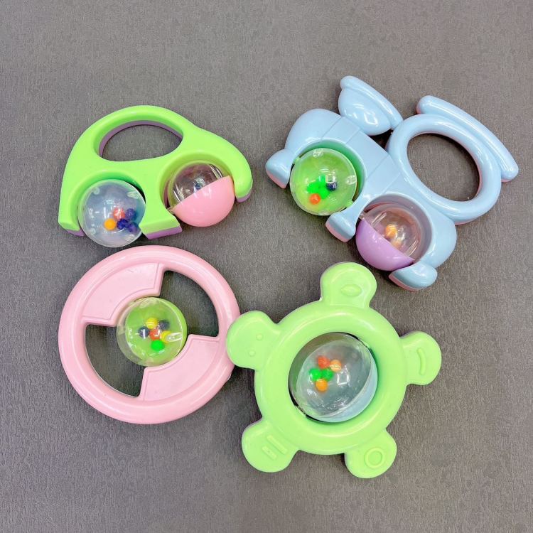 婴幼儿摇铃母婴儿童玩具婴儿童趣摇铃白底实物图