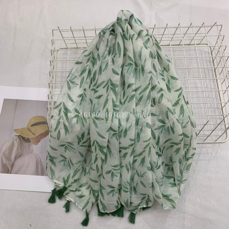 New cross-border export printed long scarf e-commerce live-streaming scarf wholesale supply chain supply details Picture