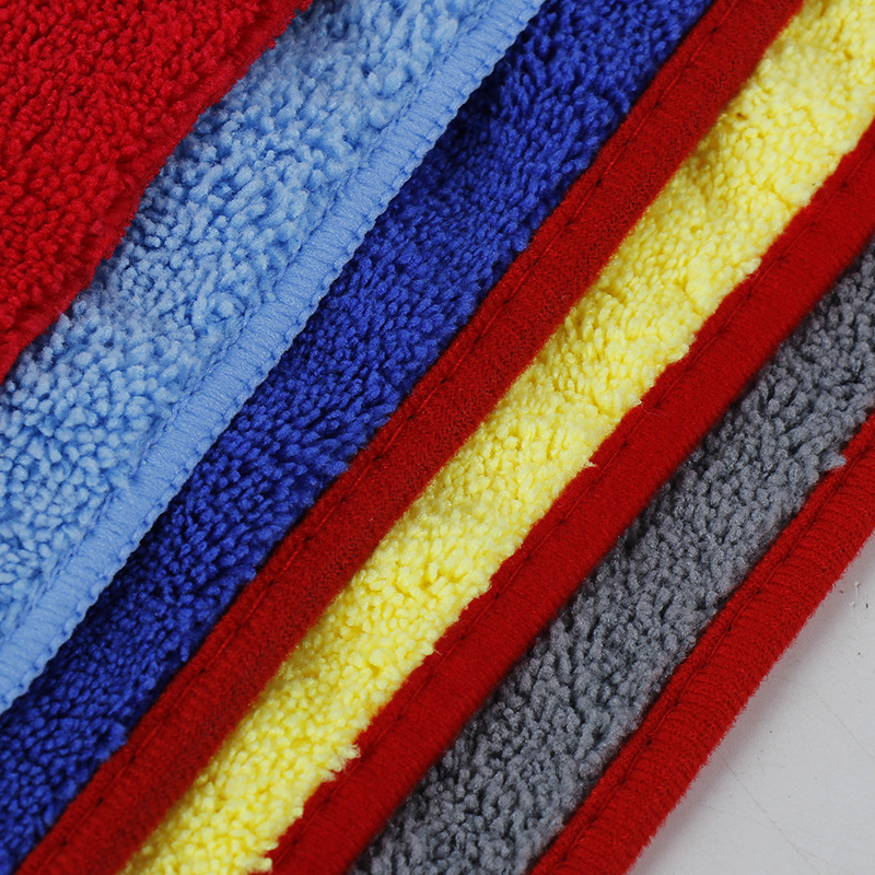 The manufacturer has in stock car cleaning cloths with high and low bristles, absorbent superfine fiber thickened car wash towels and long and short bristle cleaning cloths Item Picture