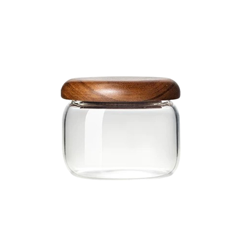 Small mini storage jars, round tea and dried tangerine peel jars, coffee powder and coarse grain glass sealed storage bottles wholesale Application Scenario