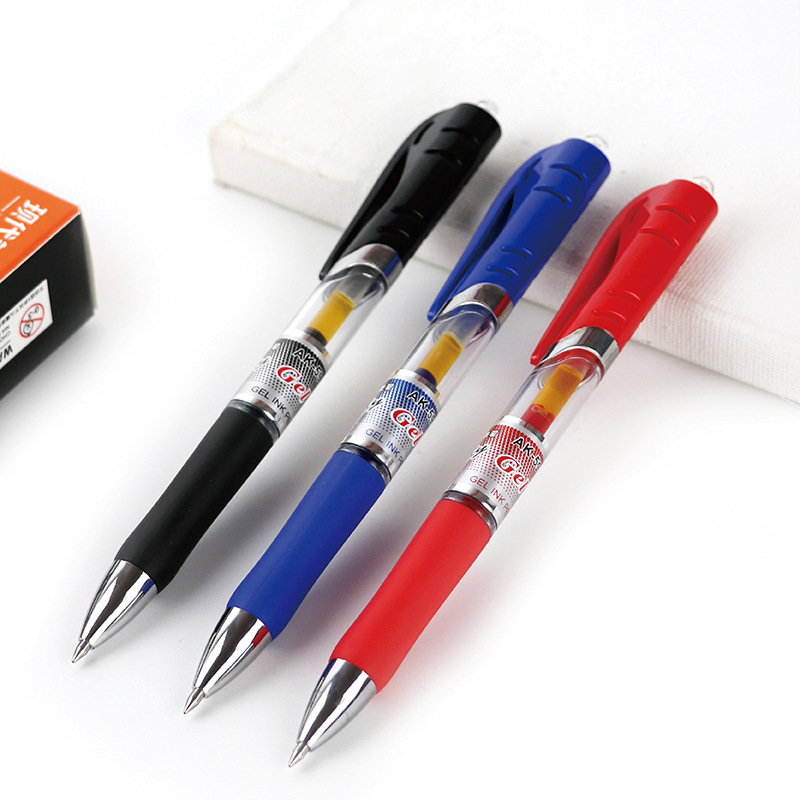 Modern Beauty AK-59 Spring Press Stationery Gel Pen Student Office Supplies Stationery 0.5mm Gel pen details Picture