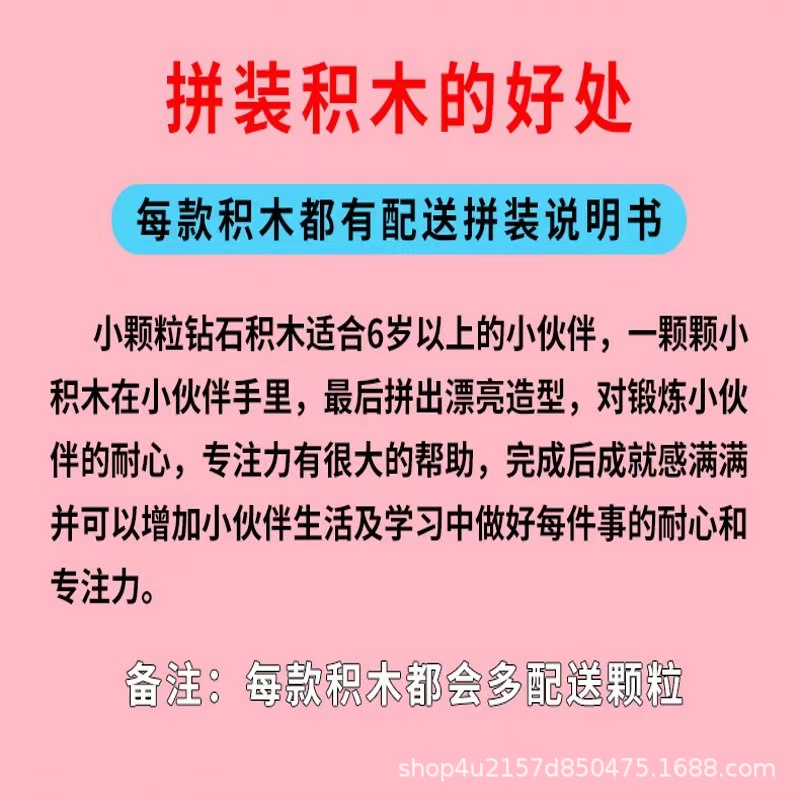 【泰迪乐园】正版授权DUZ小颗粒儿童益智玩具diy卡通系列拼插积木细节图