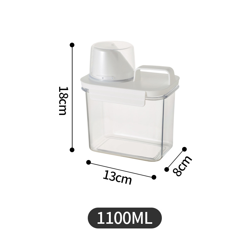 Kitchen grain storage jars, five-grain storage jars, transparent rice buckets, flour jars, plastic sealed jars, storage boxes Application Scenario
