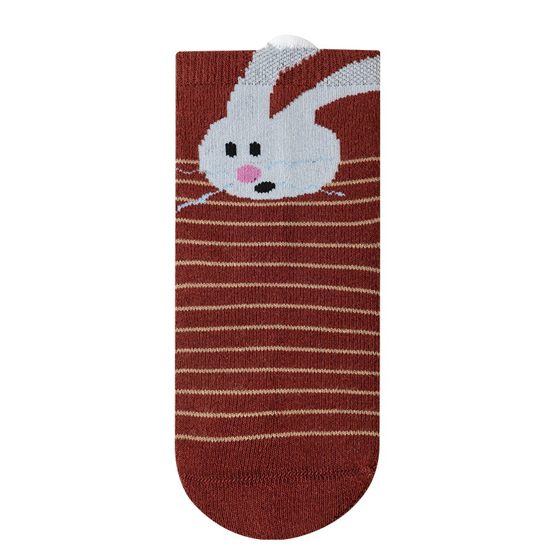 Girls' mid-calf socks Cartoon cute little rabbit Korean version autumn and winter sports socks Student breathable casual thickened socks for warmth Application Scenario