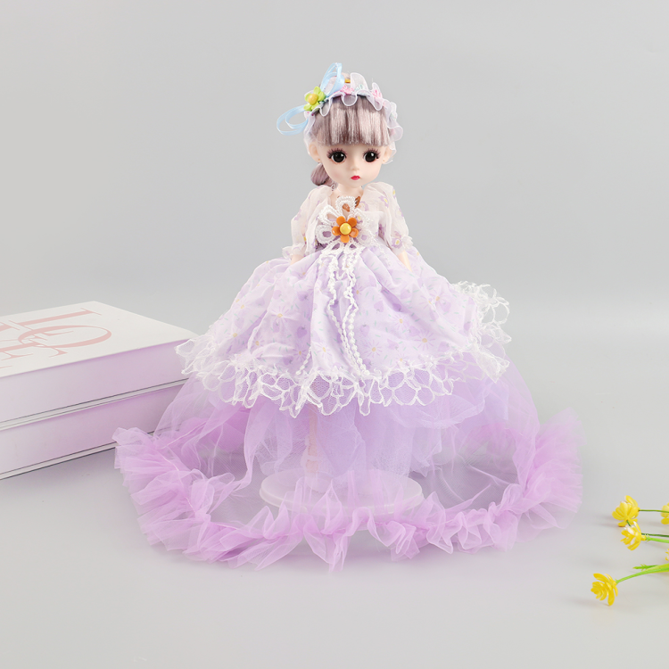30 cm music Barbie sweet Lolita princess dress, blinking doll, girl play house toy, birthday gift set wholesale details Picture