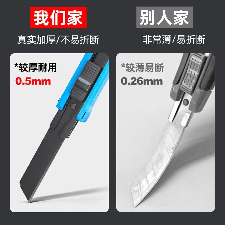 806多功能美工刀重型美工刀加厚耐用裁纸刀墙纸刀壁纸刀片手工刀产品图