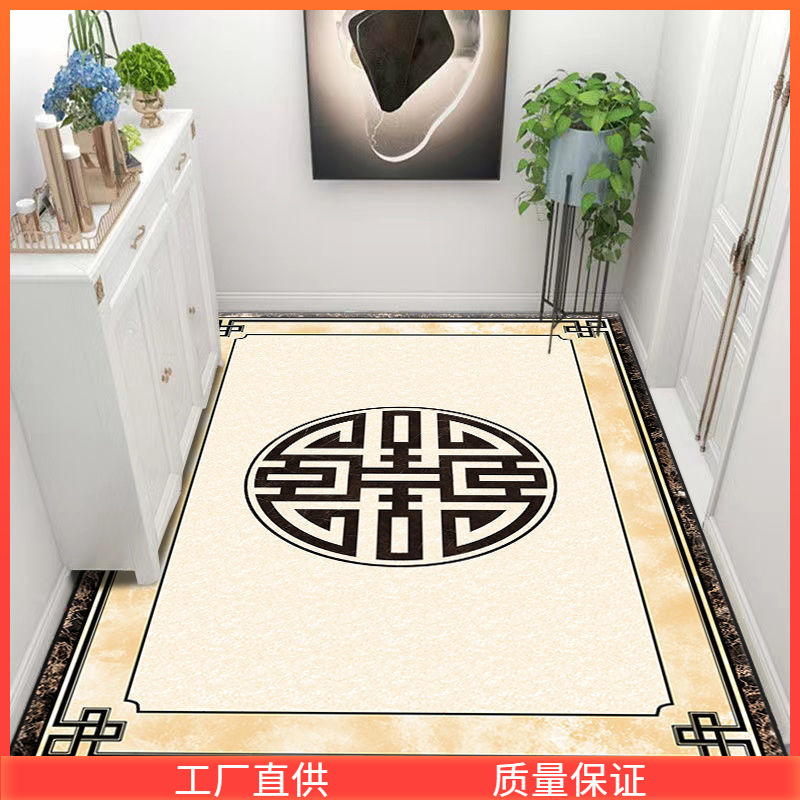 Washable PVC no-wash entrance door floor MATS, marble-patterned living room entrance door MATS, and foyer floor MATS can be cut and sold directly Specification image