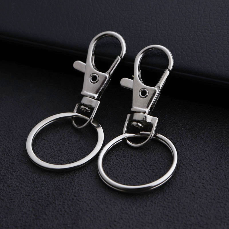 2025新款旋转防盗钥匙扣锌合金钥匙圈现代简约挂件供应