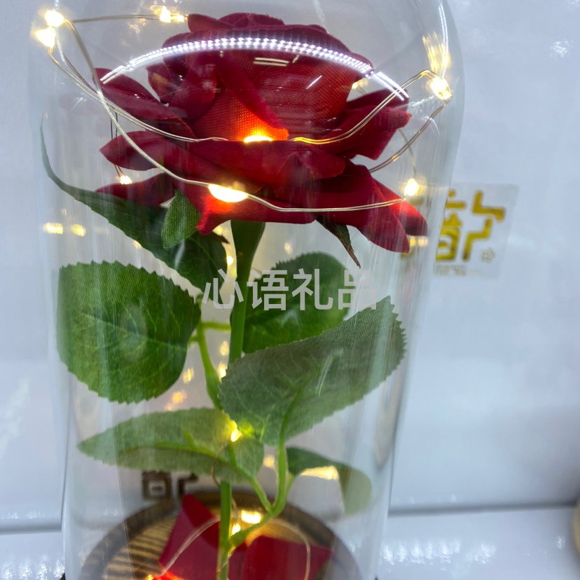 玫瑰灯，节日礼物、生日礼物、家居摆件等