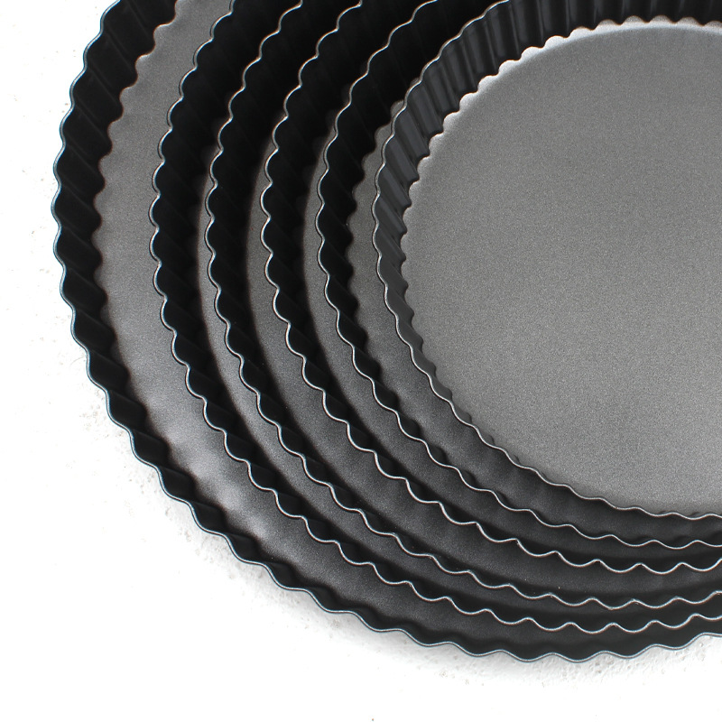 Fixed base non-stick chrysanthemum pie tray, 20-22-24-26-28-32cm, pizza home oven cake baking tray details Picture