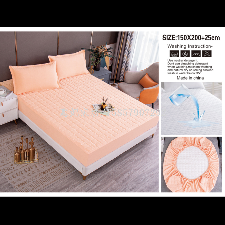 亚马逊床上用品防水床笠三件套隔尿包TPU床垫套棉防水床笠三件套