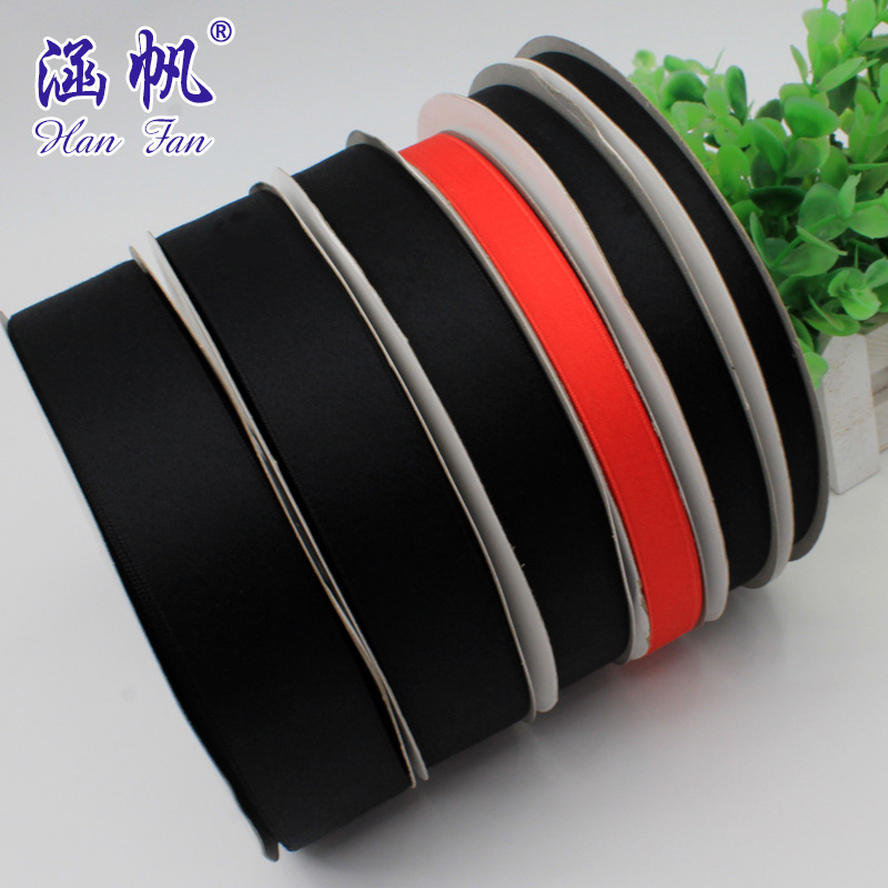 Factory direct sales of Korean-style double-sided polyester-cotton ribbons, hand-tied bow webbing, gift packaging ribbons, and clothing accessories