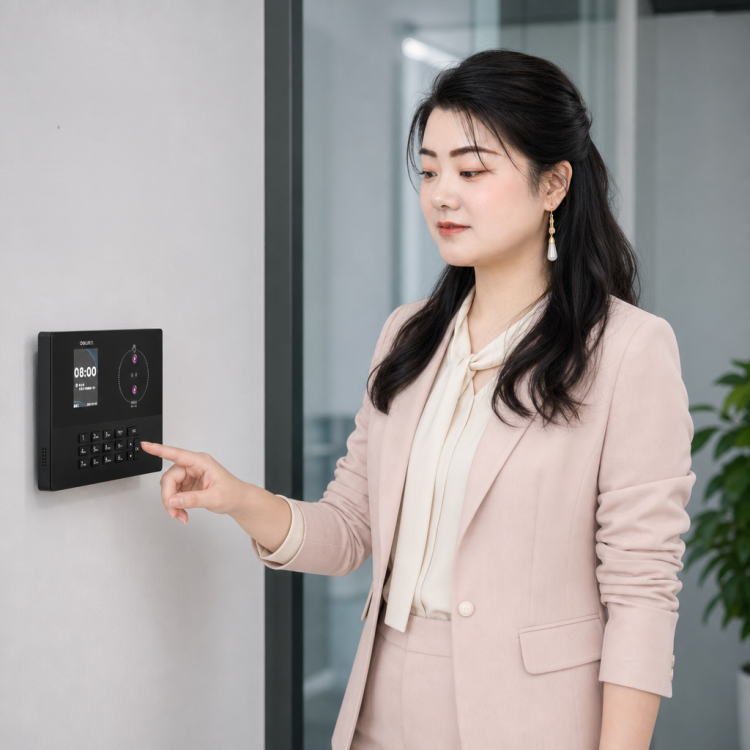 Deli Office Multi-modal Recognition employee clock-in and clock-in machine, face and palm print attendance machine Deli Office Multi-modal Recognition employee clock-in and clock-in machine, face and palm print attendance machine