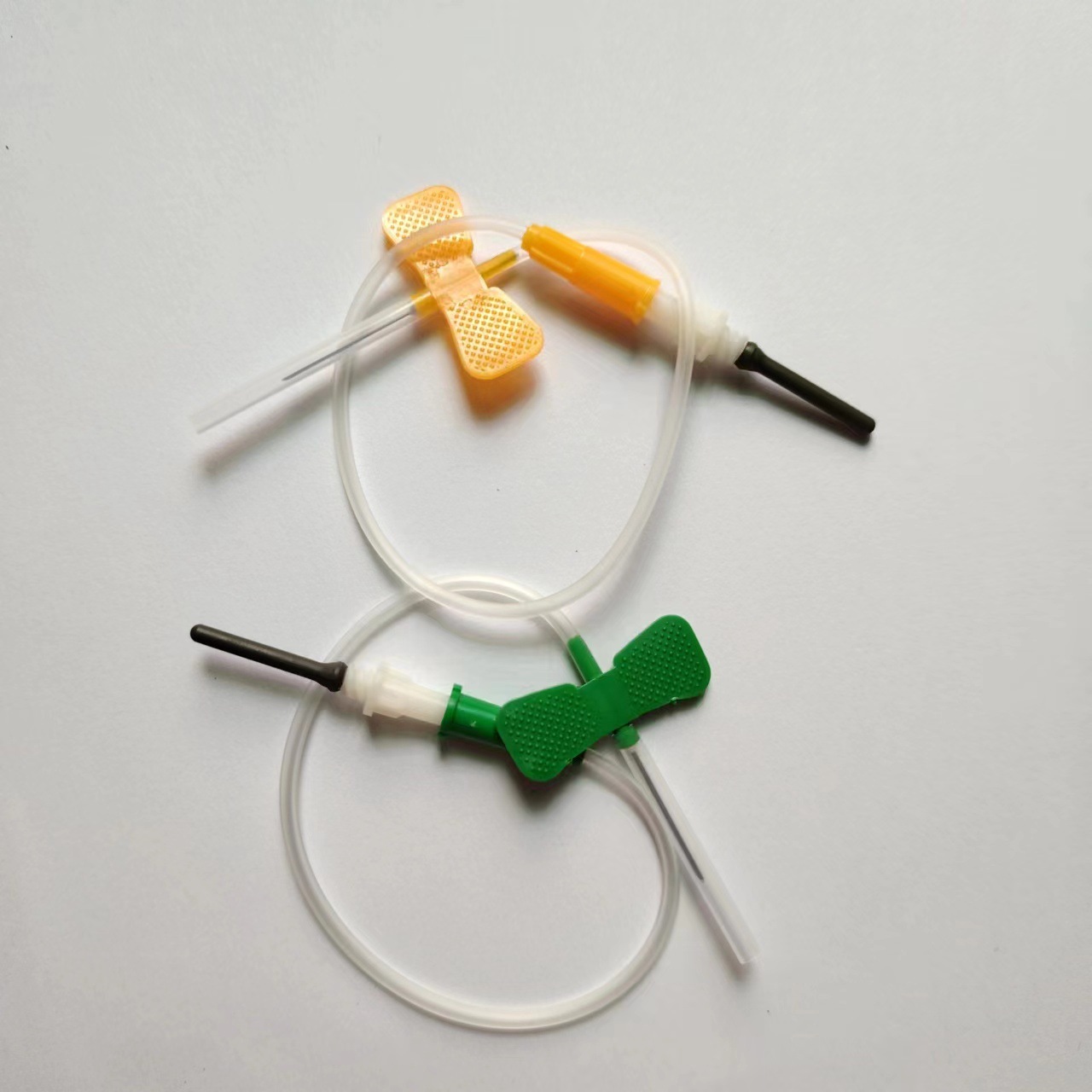 Medical double-wing convenient needle, disposable blood collection needle, flexible tube, venous blood sample collection needle, needle extension cord details Picture